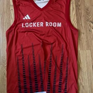 Adidas Red and Black Sports Jersey